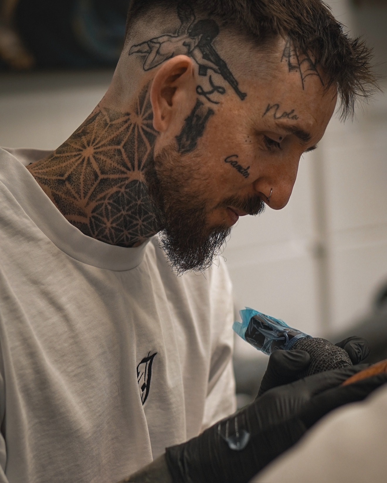 jason, black & grey tattoo artist at shade. studio, yaxley peterborough