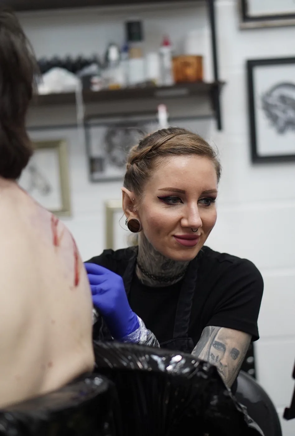 karolina, colour & illustrative tattoo artist at shade. studio, yaxley peterborough