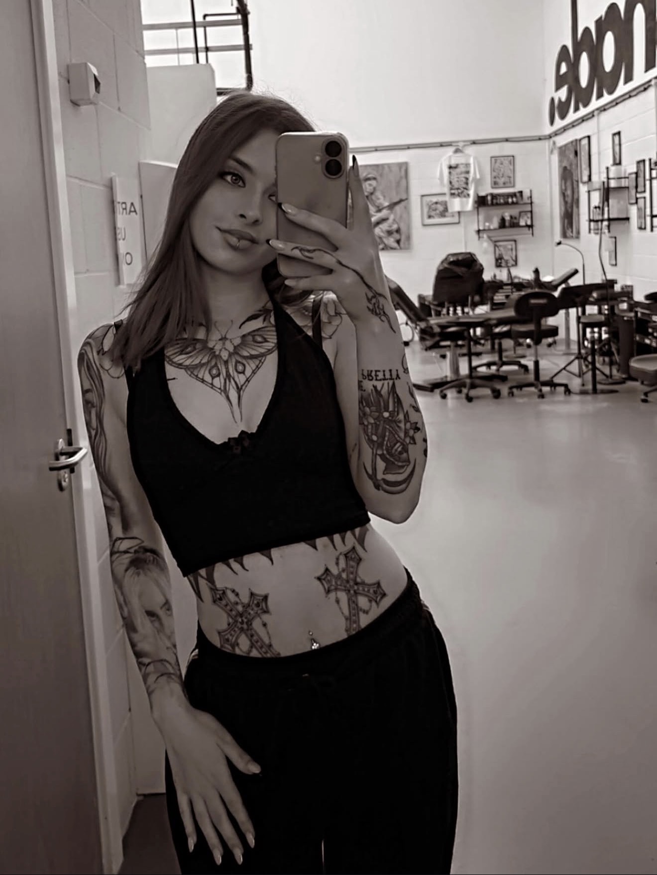 lana, linework · stippled tattoo artist at shade. studio, yaxley peterborough